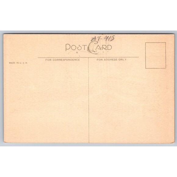 Postcard Christmas Message To You Fireplace Yule Log Unposted c1920 Made in USA - Picture 2 of 2